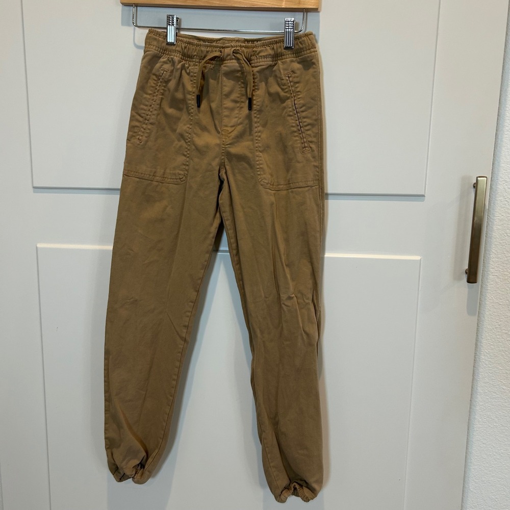 Polo Ralph Lauren‎ Kids Tan Jogger Pants Drawstring Elastic Waist Size M 10 12